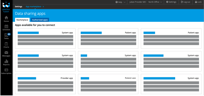 FHIR data sharing apps