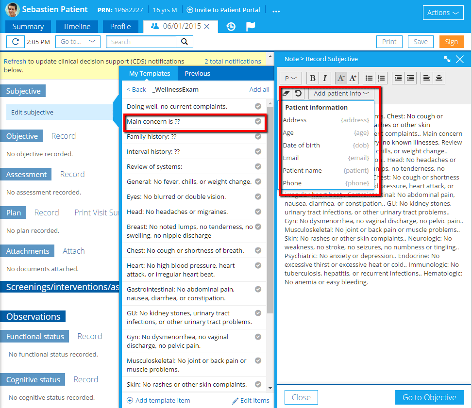 Practice Fusion EHR Charting Shortcuts